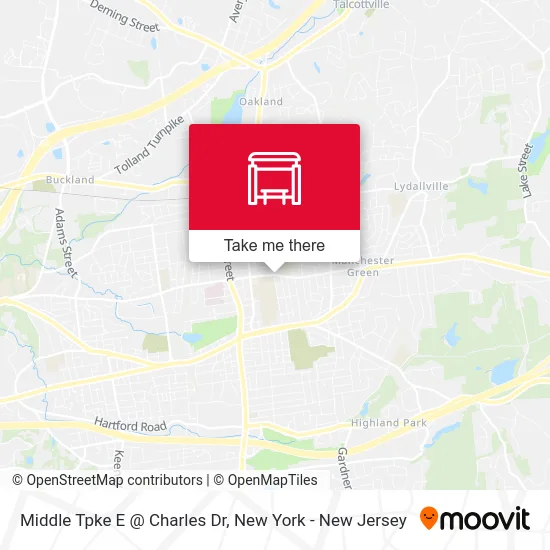 Middle Tpke E @ Charles Dr map