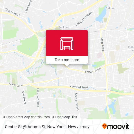 Mapa de Center St @ Adams St