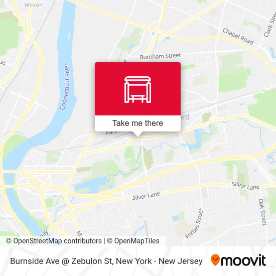 Burnside Ave @ Zebulon St map