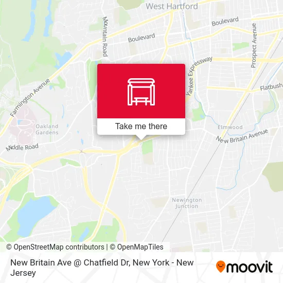 New Britain Ave @ Chatfield Dr map