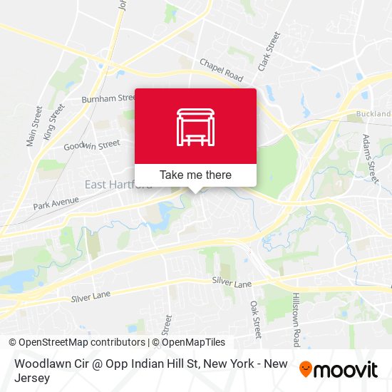 Woodlawn Cir @ Opp Indian Hill St map