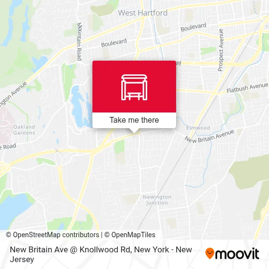 New Britain Ave @ Knollwood Rd map