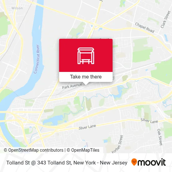 Tolland St @ 343 Tolland St map
