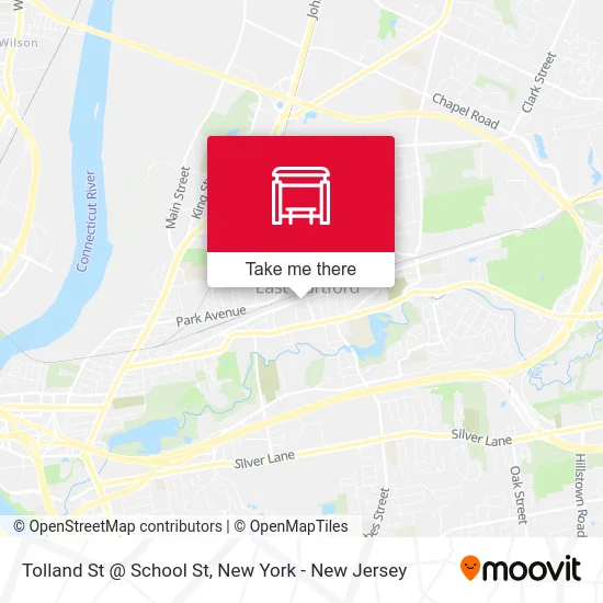 Tolland St @ School St map
