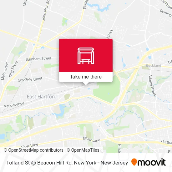 Tolland St @ Beacon Hill Rd map