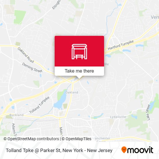 Tolland Tpke @ Parker St map