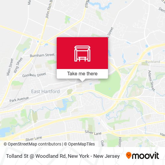 Tolland St @ Woodland Rd map