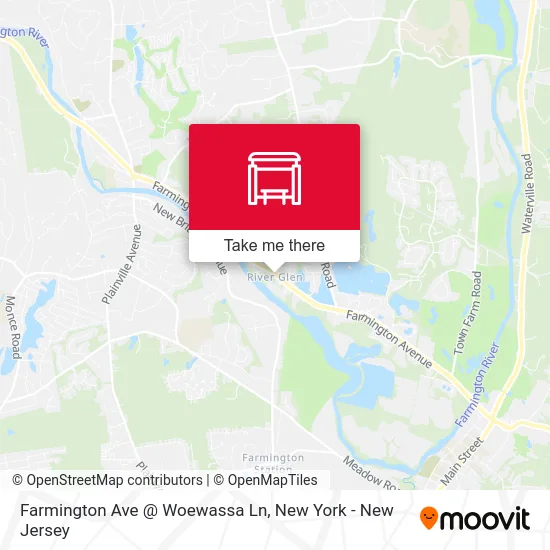 Farmington Ave @ Woewassa Ln map