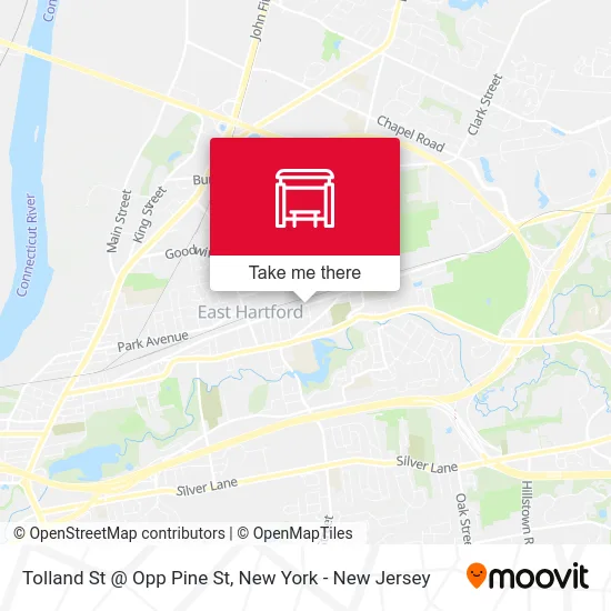 Tolland St @ Opp Pine St map