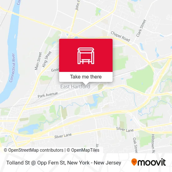 Tolland St @ Opp Fern St map