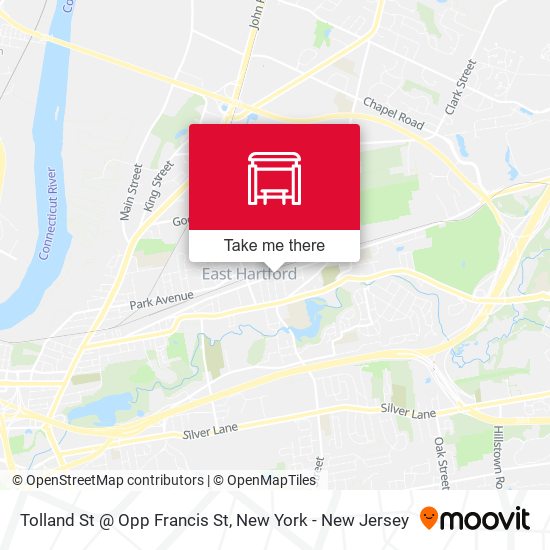 Tolland St @ Opp Francis St map