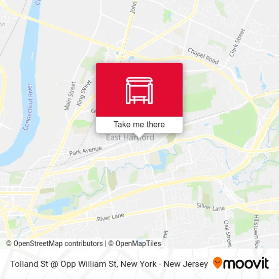 Tolland St @ Opp William St map