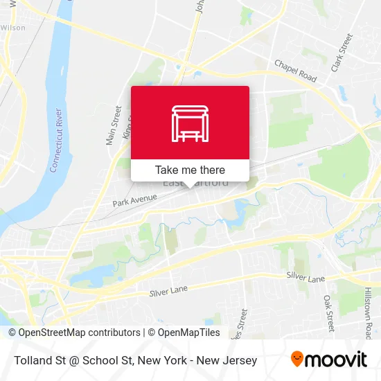 Tolland St @ School St map