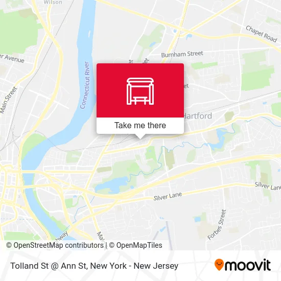 Tolland St @ Ann St map