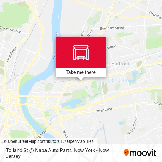 Tolland St @ Napa Auto Parts map
