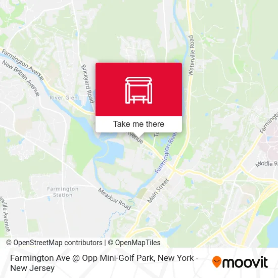 Farmington Ave @ Opp Mini-Golf Park map