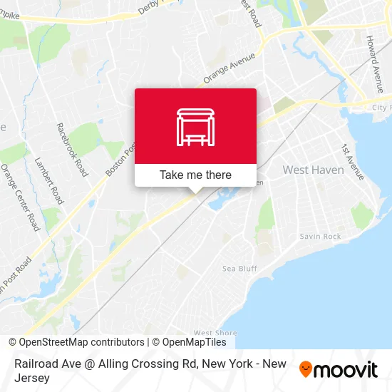 Railroad Ave @ Alling Crossing Rd map