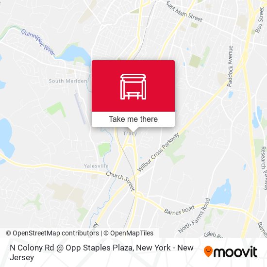 N Colony Rd @ Opp Staples Plaza map