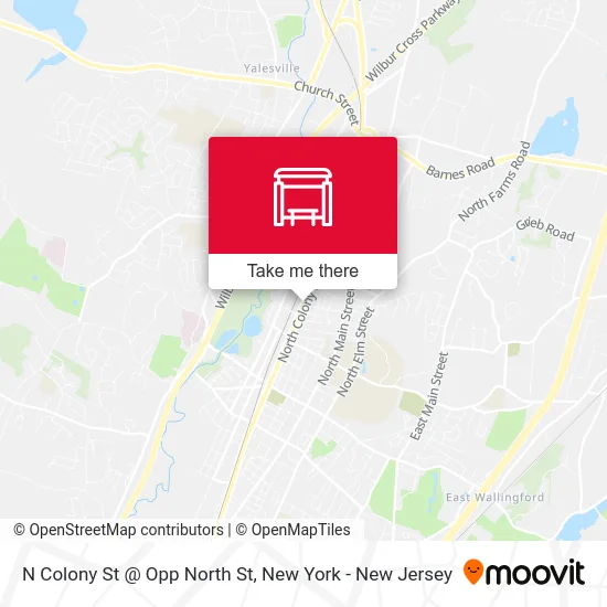 N Colony St @ Opp North St map