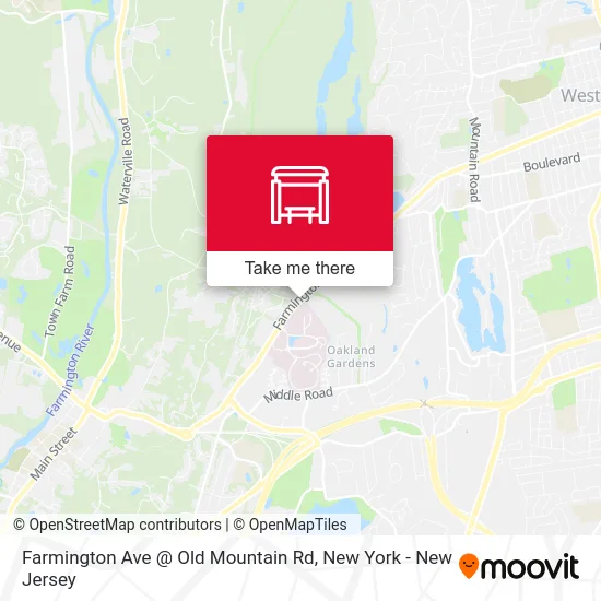 Farmington Ave @ Old Mountain Rd map