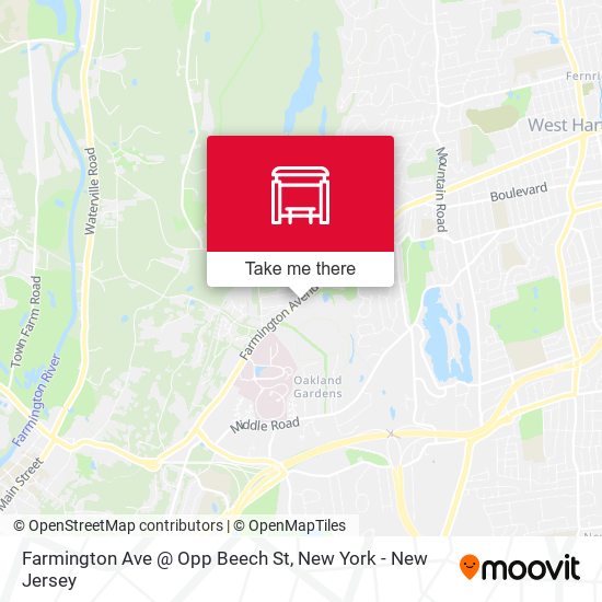 Mapa de Farmington Ave @ Opp Beech St
