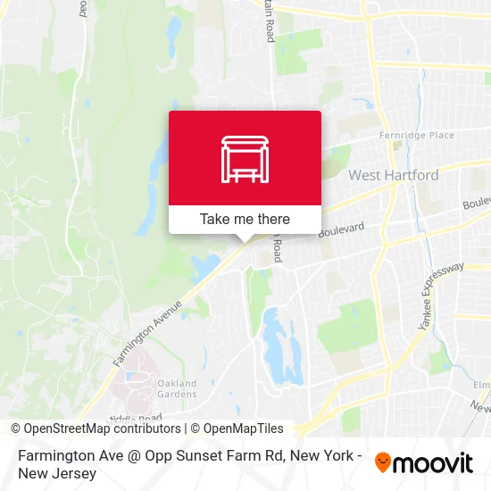 Farmington Ave @ Opp Sunset Farm Rd map