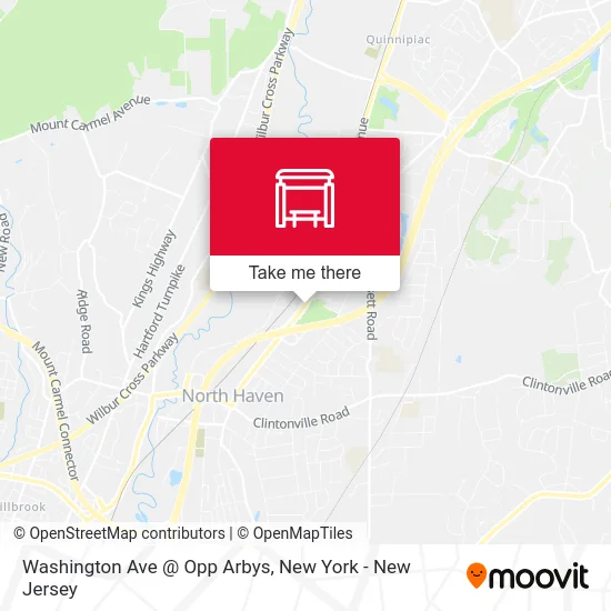 Washington Ave @ Opp Arbys map