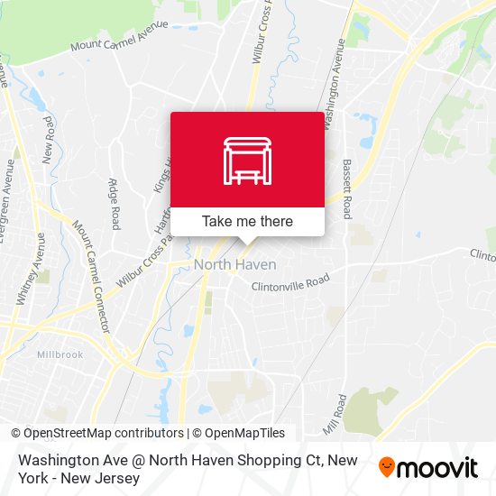 Washington Ave @ North Haven Shopping Ct map
