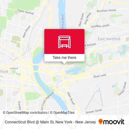 Connecticut Blvd @ Main St map