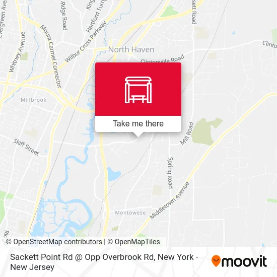 Sackett Point Rd @ Opp Overbrook Rd map