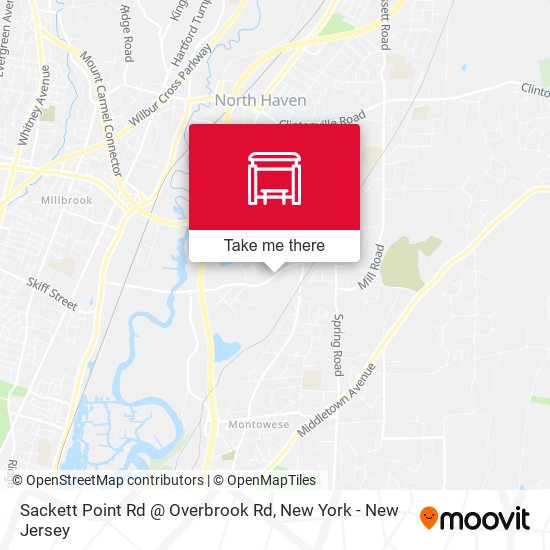 Sackett Point Rd @ Overbrook Rd map