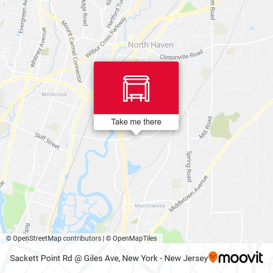 Sackett Point Rd @ Giles Ave map