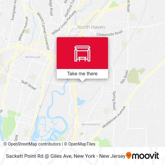 Sackett Point Rd @ Giles Ave map