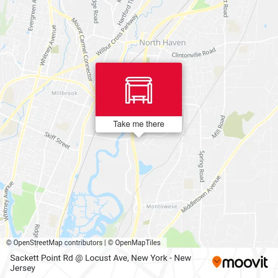 Sackett Point Rd @ Locust Ave map