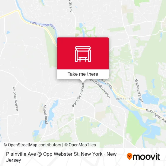 Plainville Ave @ Opp Webster St map