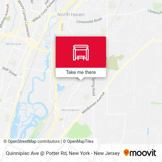 Quinnipiac Ave @ Potter Rd map