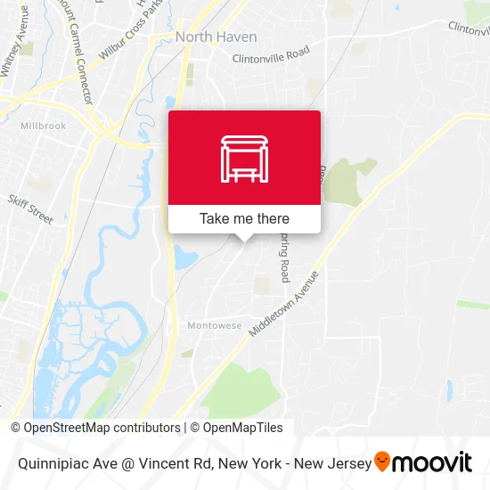 Quinnipiac Ave @ Vincent Rd map