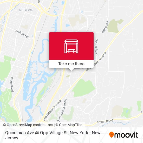 Quinnipiac Ave @ Opp Village St map