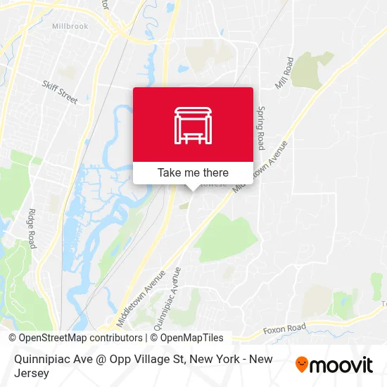 Quinnipiac Ave @ Opp Village St map