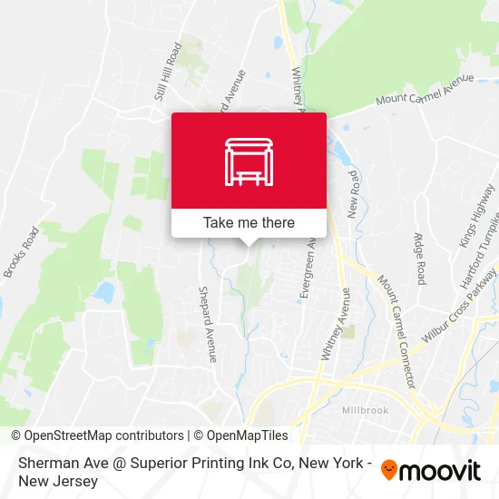 Sherman Ave @ Superior Printing Ink Co map