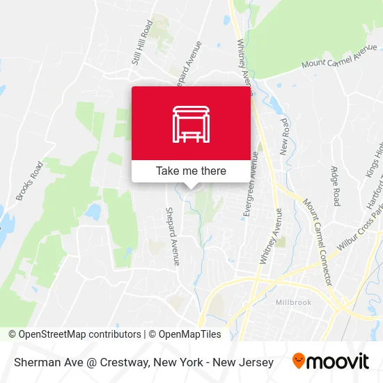 Sherman Ave @ Crestway map