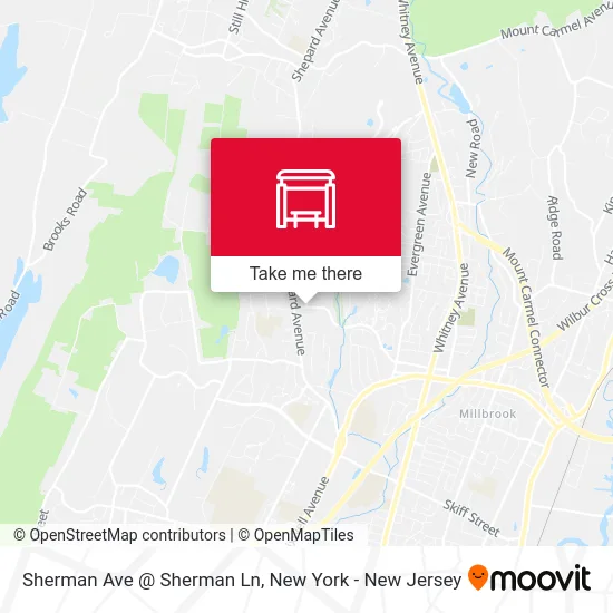 Sherman Ave @ Sherman Ln map