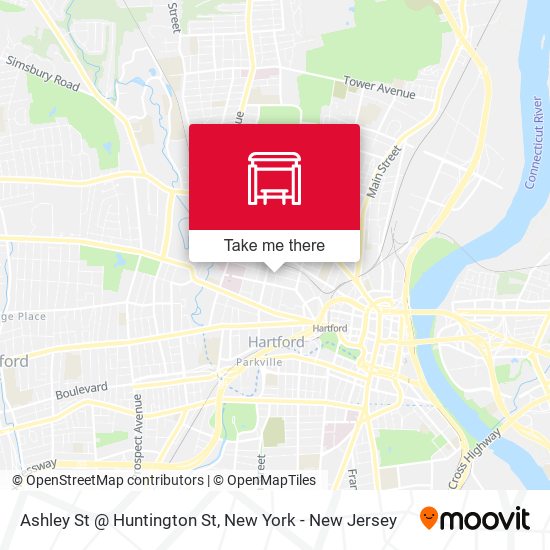 Mapa de Ashley St @ Huntington St
