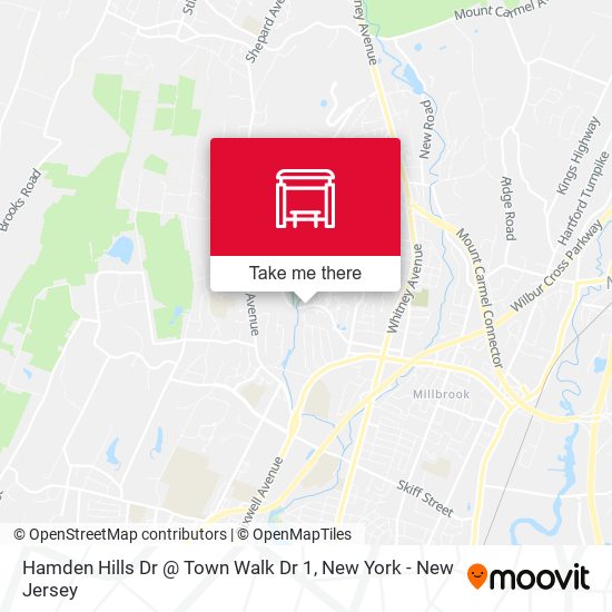 Hamden Hills Dr @ Town Walk Dr 1 map