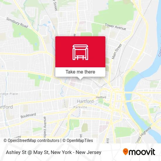 Ashley St @ May St map