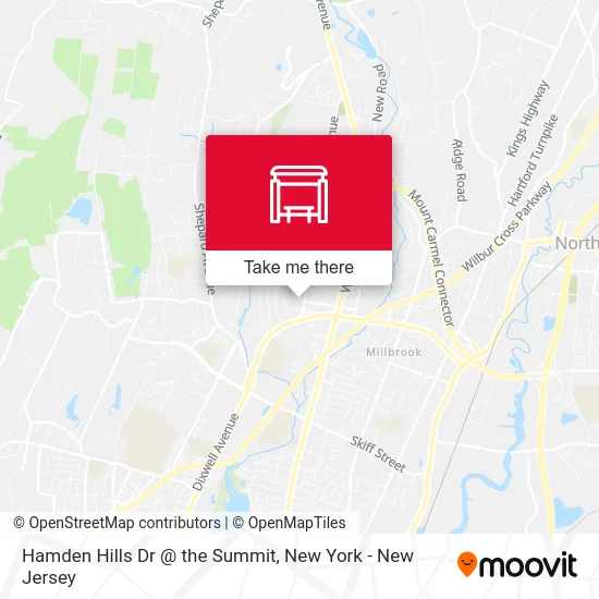 Hamden Hills Dr @ the Summit map