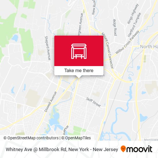 Mapa de Whitney Ave @ Millbrook Rd