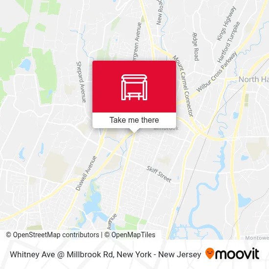 Whitney Ave @ Millbrook Rd map