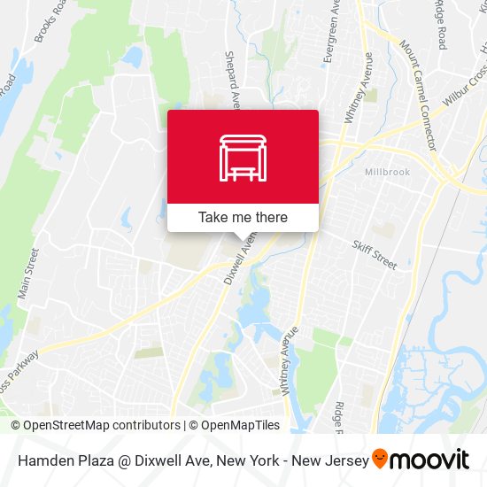 Mapa de Hamden Plaza @ Dixwell Ave
