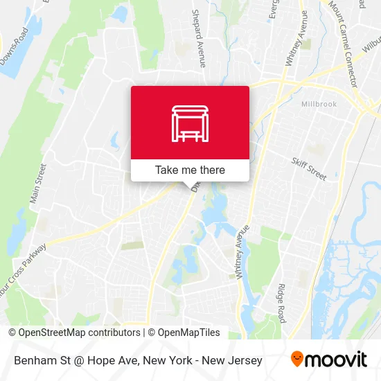 Benham St @ Hope Ave map